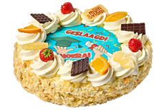 Foto/Logotaart - 10 personen